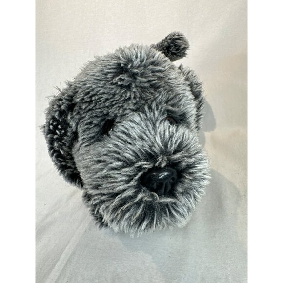 Plush Gray Puppy Dog Stuffed Animal By DanDee Collectors Choice 10" Realistic - Picture 3 of 6